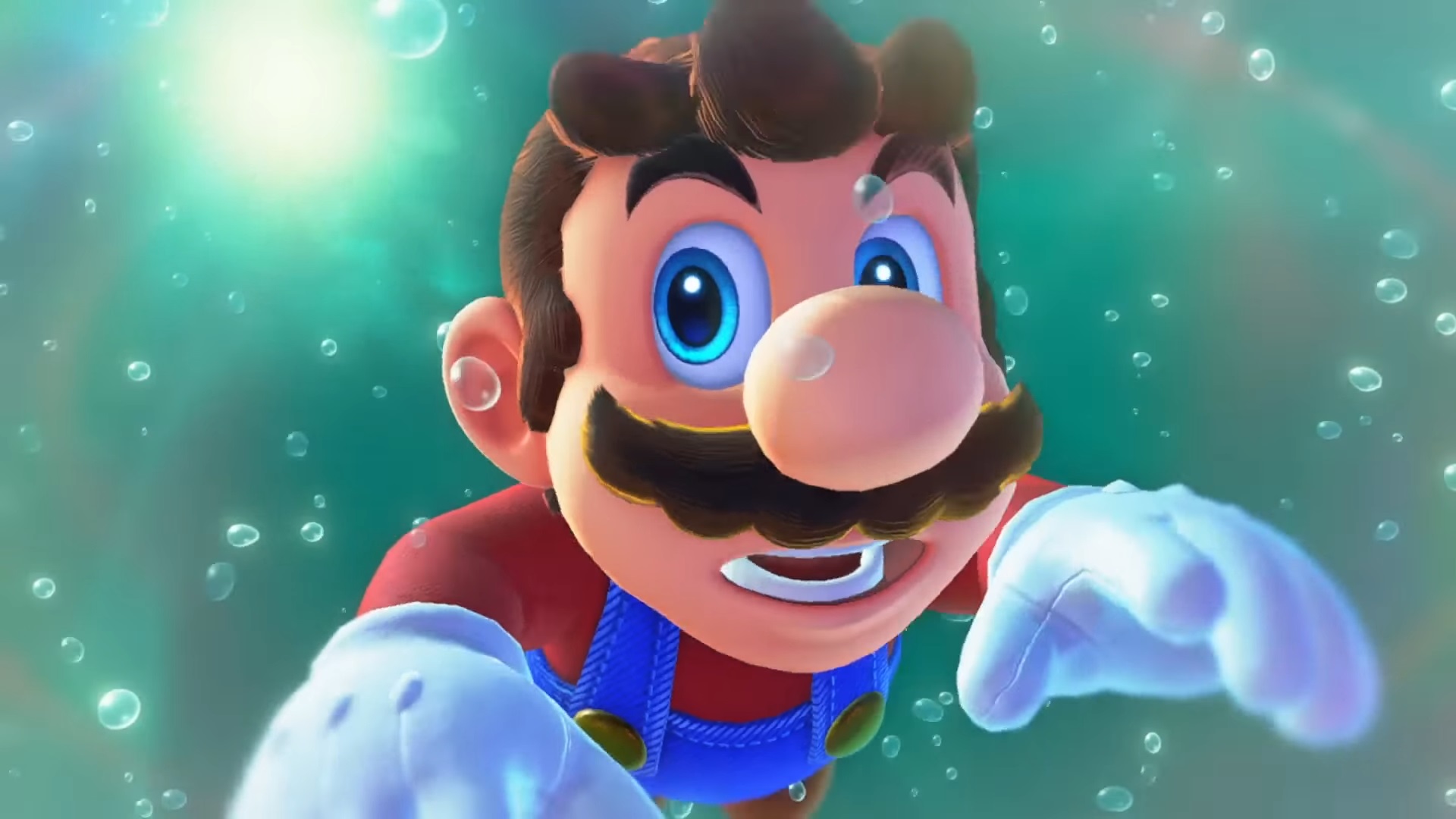 Super Mario Odyssey - Mario su altında